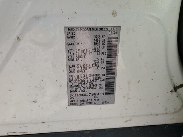 5N1AT2MTXGC798930 Nissan 2016