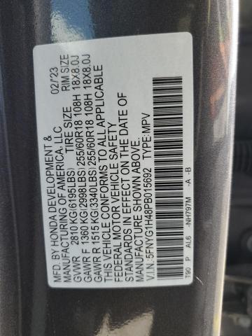 5FNYG1H48PB015692 Honda j35y8