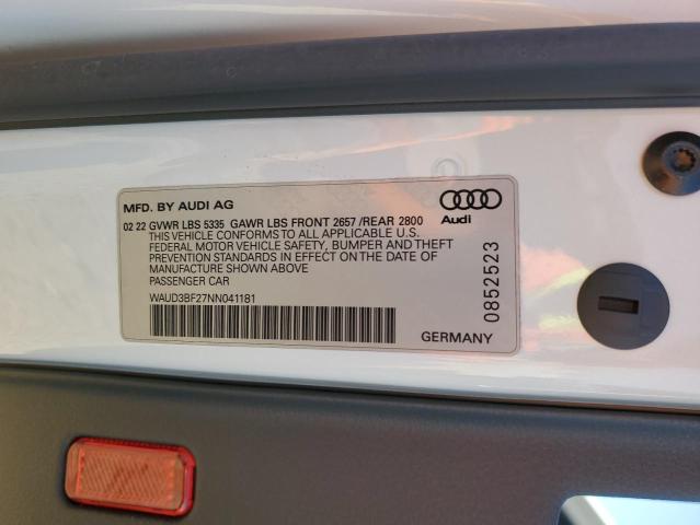 WAUD3BF27NN041181 Audi A6 PREMIUM