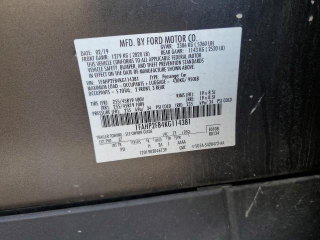 1FAHP2F84KG114381 Ford TAURUS LIM