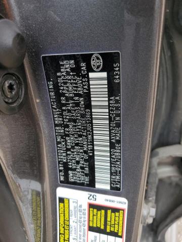4T1B11HK2JU513869 Toyota CAMRY L