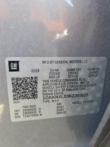 1GKKNXLS5KZ201623 GMC ACADIA DEN