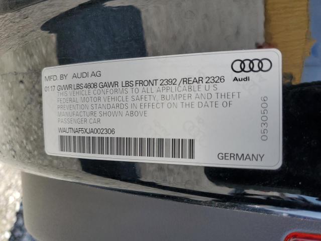 WAUTNAF5XJA002306 Audi 2018