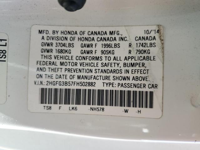 2HGFG3B57FH502882 Honda r18z1