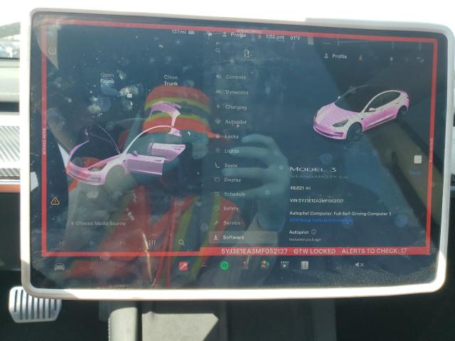 5YJ3E1EA3MF052137 Tesla MODEL 3