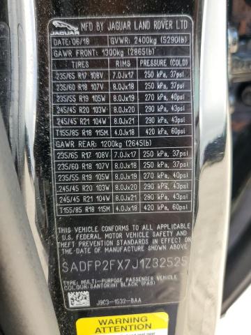SADFP2FX7J1Z32525 Jaguar E-PACE SE