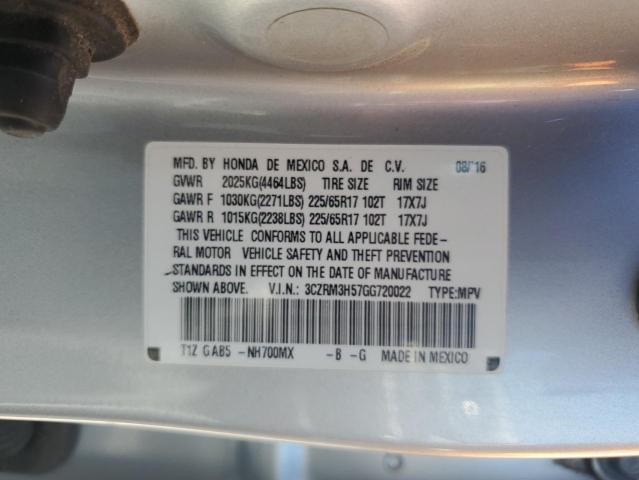 3CZRM3H57GG720022 Honda CR-V EX