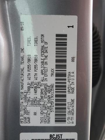 5TFEM5F17KX135901 Toyota 1ur-fe