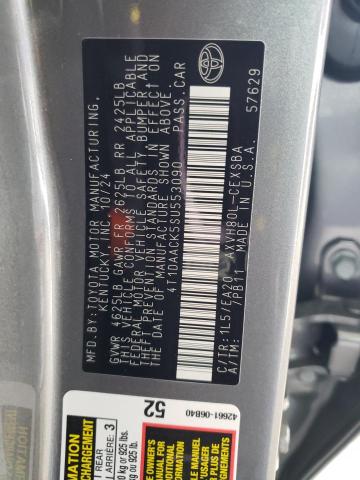 4T1DAACK5SU553090 Toyota CAMRY XSE