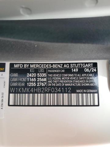 W1KMK4HB2RF034112 Mercedes-Benz Cle 300 4m