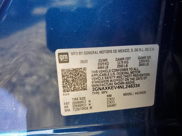 3GNAXKEV4NL248334 Chevrolet lyx