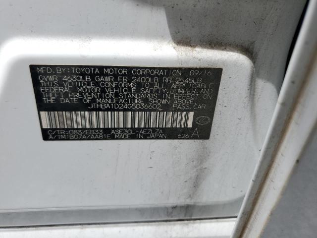 JTHBA1D24G5036602 Lexus 8ar-fts