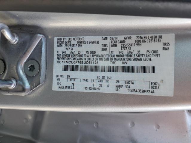 1FMCU0F76EUD51125 Ford ESCAPE S
