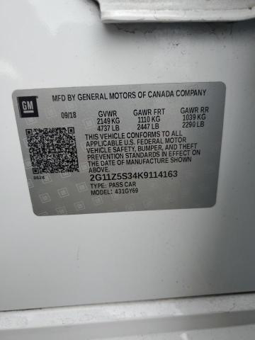 2G11Z5S34K9114163 Chevrolet IMPALA LT
