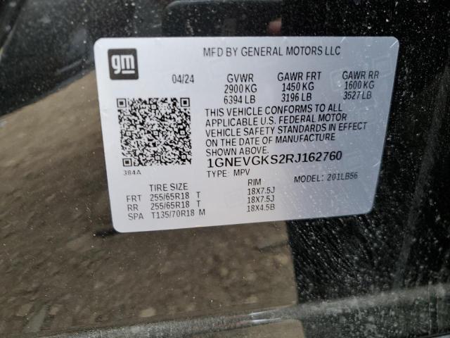 1GNEVGKS2RJ162760 Chevrolet TRAVERSE L