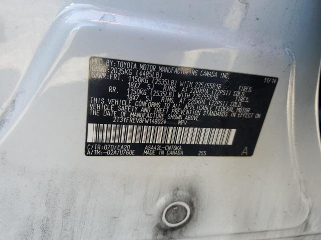 2T3YFREV8FW148024 Toyota 2ar-fe