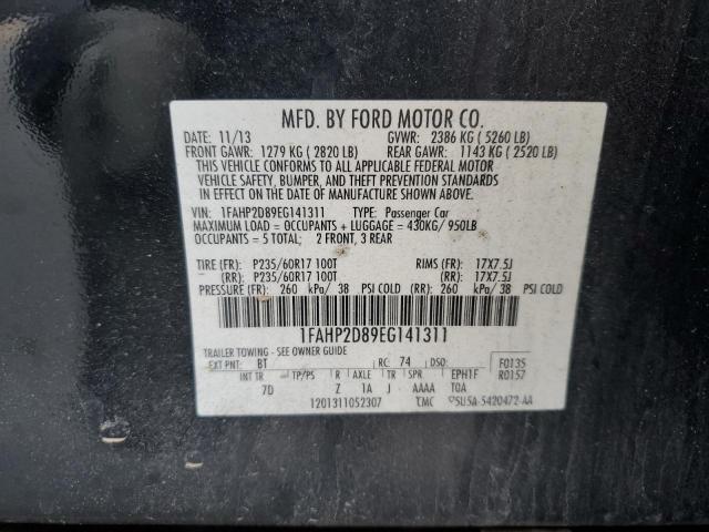 1FAHP2D89EG141311 Ford TAURUS SE