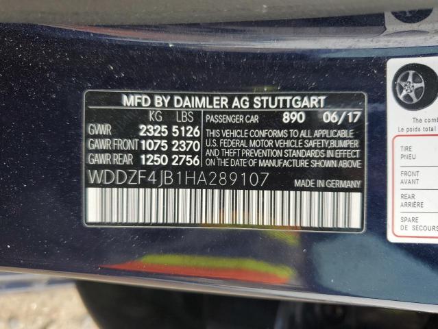 WDDZF4JB1HA289107 Mercedes-Benz E 300