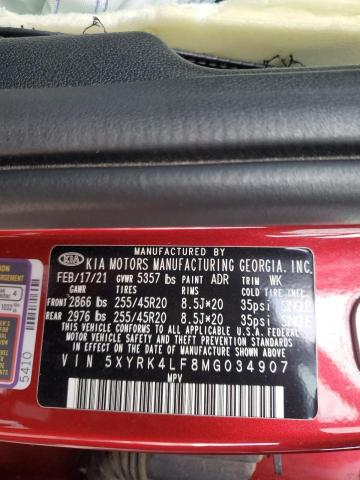 5XYRK4LF8MG034907 KIA t-gdi theta-iii