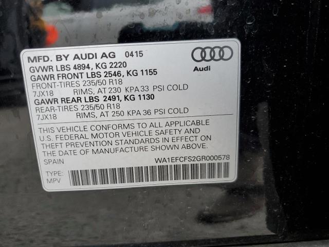 WA1EFCFS2GR000578 Audi Q3