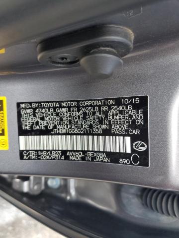 JTHBW1GG8G2111358 Lexus ES 300H