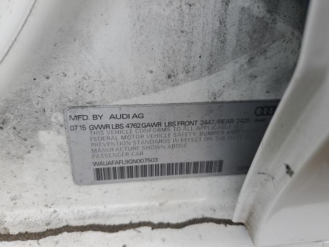WAUAFAFL9GN007503 Audi A4 PREMIUM