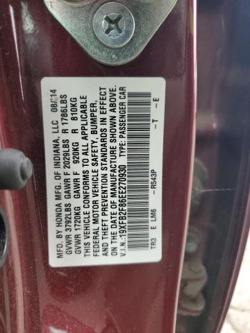 19XFB2F86EE270930 Honda CIVIC EX