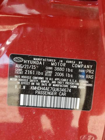 KMHDH4AE7GU634674 Hyundai dohc mpi nu