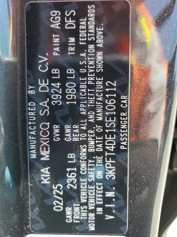 3KPFT4DE1SE106112 KIA 2025