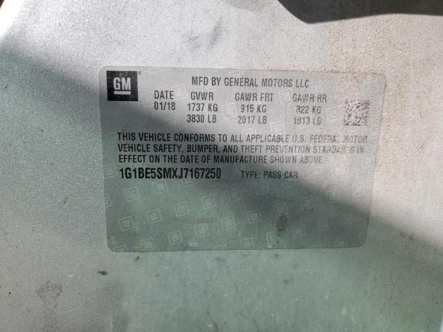 1G1BE5SMXJ7167250 Chevrolet CRUZE LT