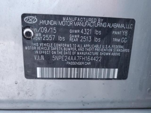 5NPE24AA7FH164422 Hyundai dohc t-gdi gamma
