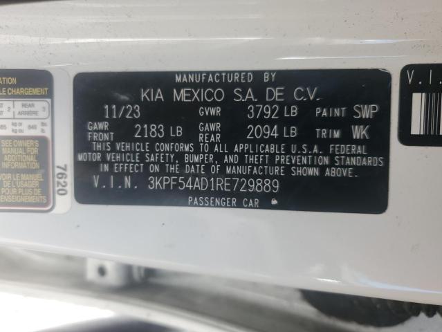 3KPF54AD1RE729889 KIA mpi nu