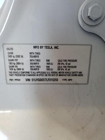 5YJYGDEE7LF015255 Tesla Model Y