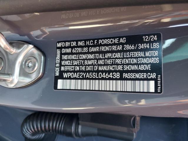 WP0AE2YA5SL046438 Porsche Panamera