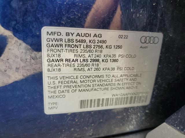 WA1GAAFYXN2071100 Audi Q5 PREMIUM