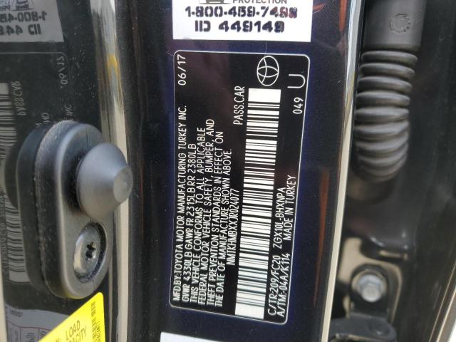 NMTKHMBXXJR024077 Toyota 3zr-fae