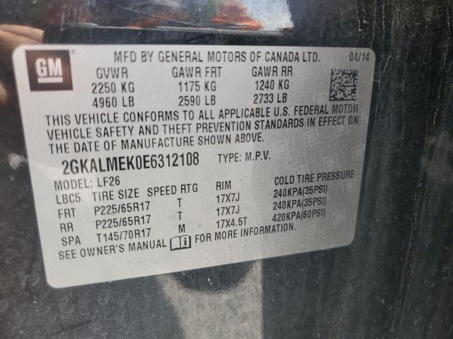 2GKALMEK0E6312108 GMC Terrain Sle