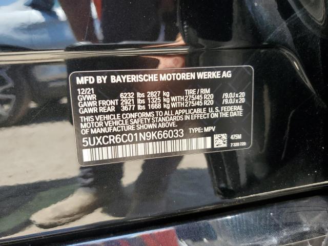 5UXCR6C01N9K66033 BMW X5 Xdrive40i