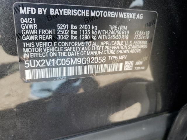 5UX2V1C05M9G92058 BMW X4 Xdrive30i