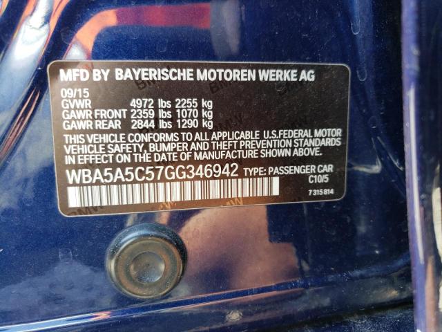 WBA5A5C57GG346942 BMW 528 I