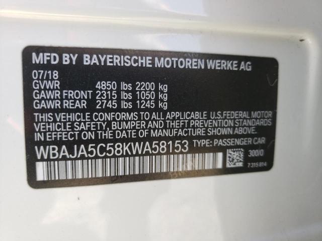 WBAJA5C58KWA58153 BMW 530 I