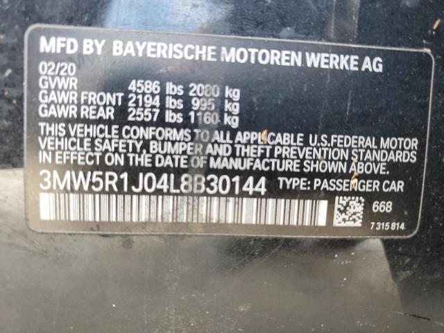 3MW5R1J04L8B30144 BMW 330I