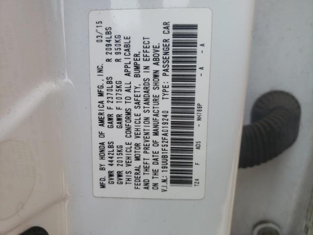 19UUB1F52FA019240 Acura TLX TECH