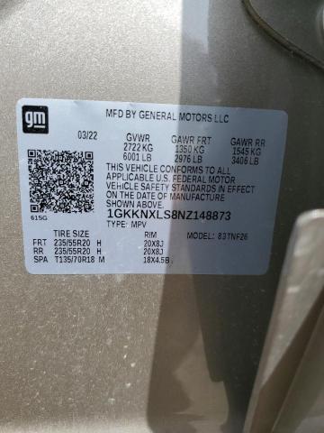 1GKKNXLS8NZ148873 GMC Acadia Denali