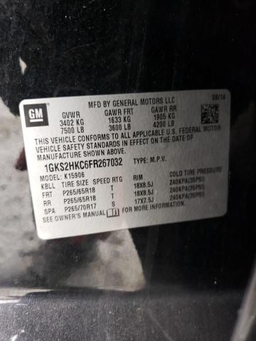 1GKS2HKC6FR267032 GMC Yukon Xl K1500 Slt