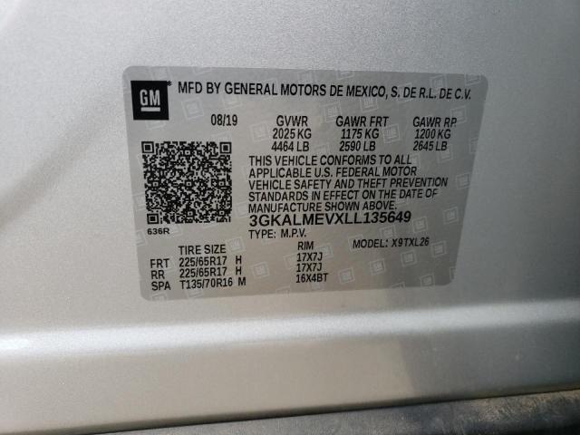 3GKALMEVXLL135649 GMC Terrain Sle