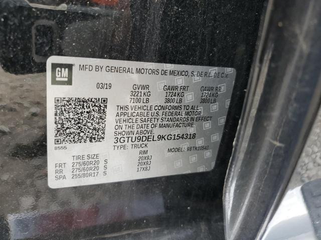 3GTU9DEL9KG154318 GMC Sierra K1500 Slt