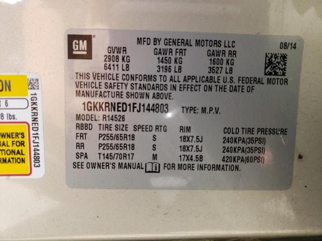 1GKKRNED1FJ144803 GMC ACADIA SLE