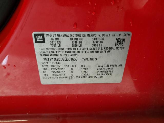3GTP1MEC0GG361658 GMC Sierra C1500 Sle