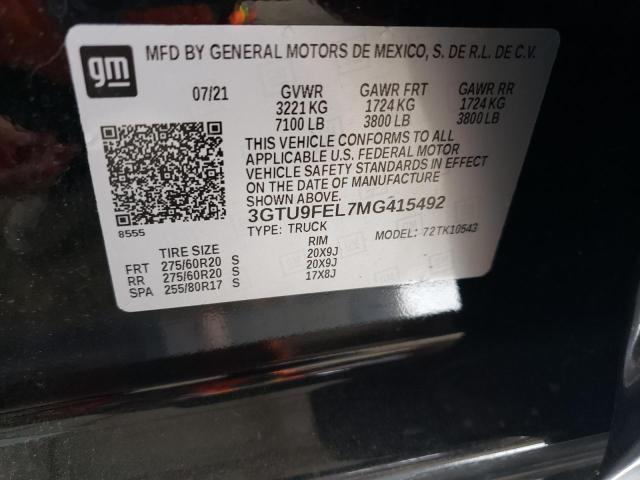 3GTU9FEL7MG415492 GMC Sierra K1500 Denali